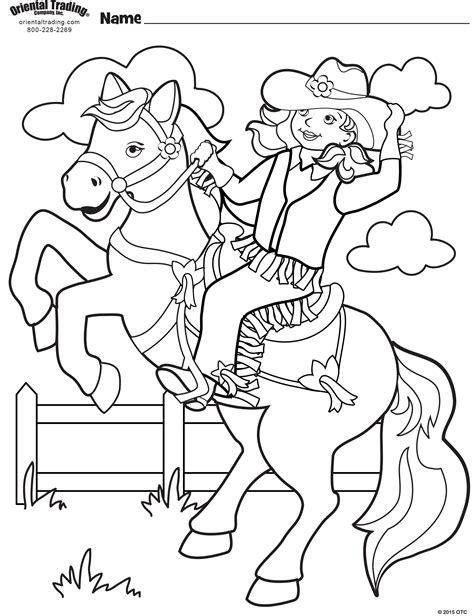 cowgirl coloring sheets|Cowgirl Coloring Pages